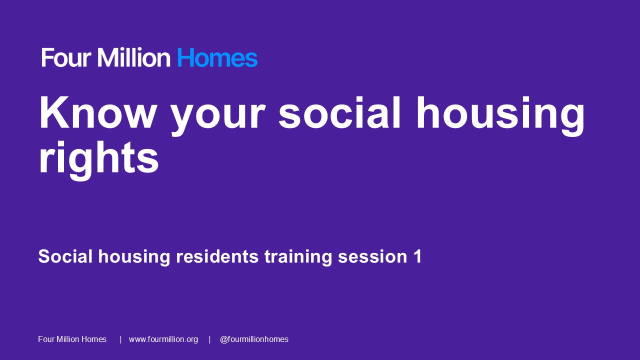 Your social housing rights