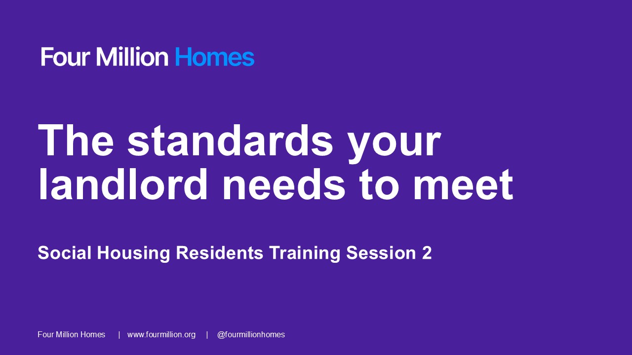 The standards your landlord needs to meet