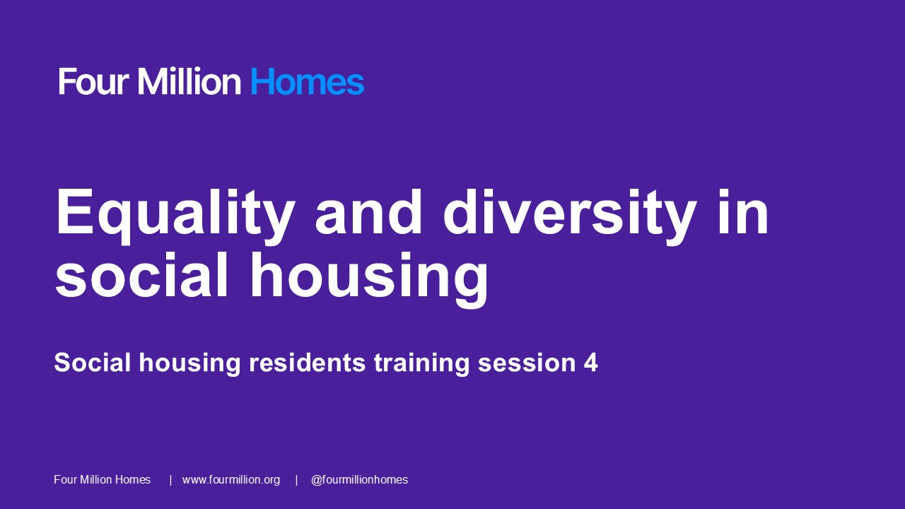 Equality and diversity in social housing