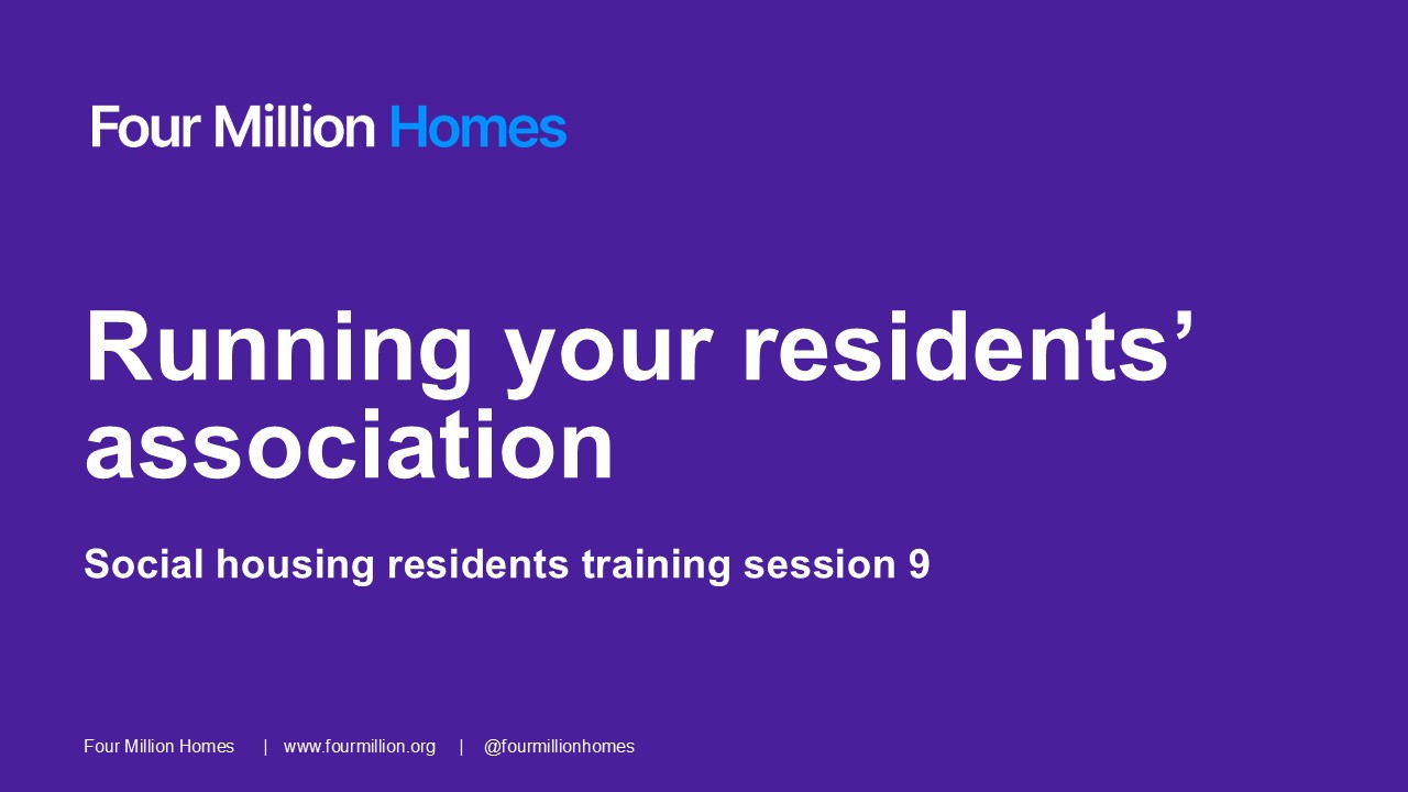 Running your residents' association